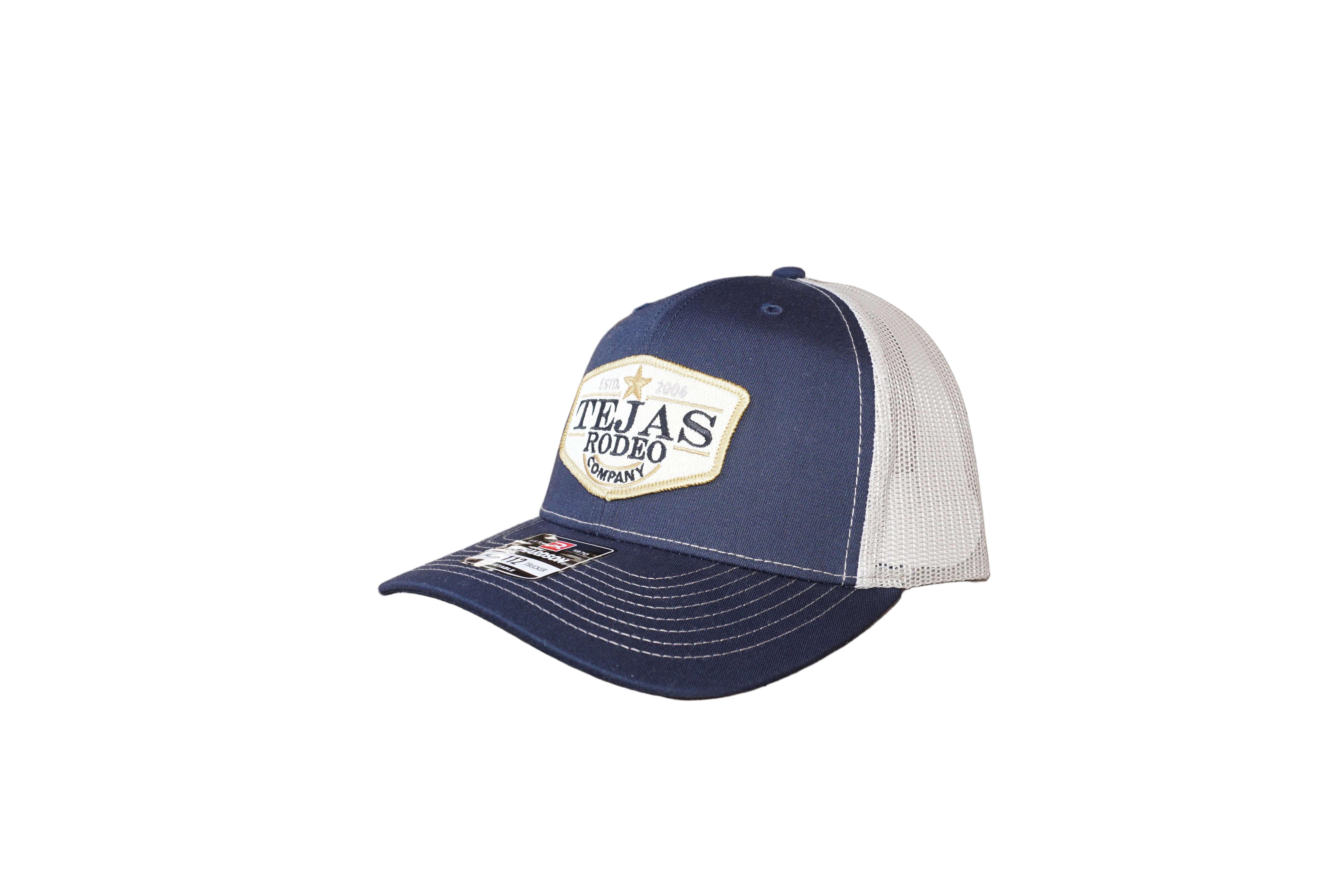 Original Tejas Rodeo Gold Star Patch Trucker Caps (NEW)
