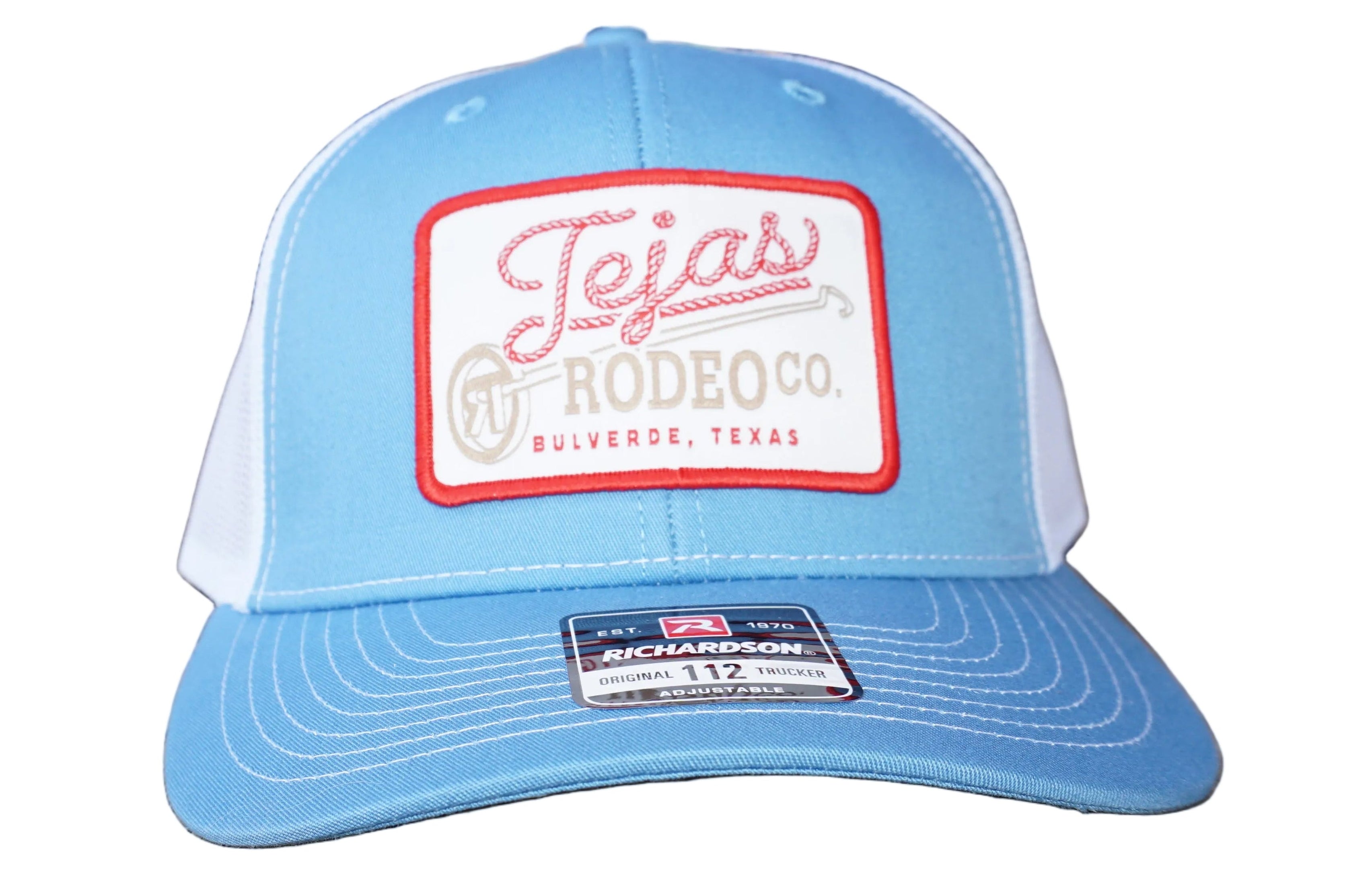 Original Tejas Rodeo Red Rope Patch Trucker Cap (NEW)
