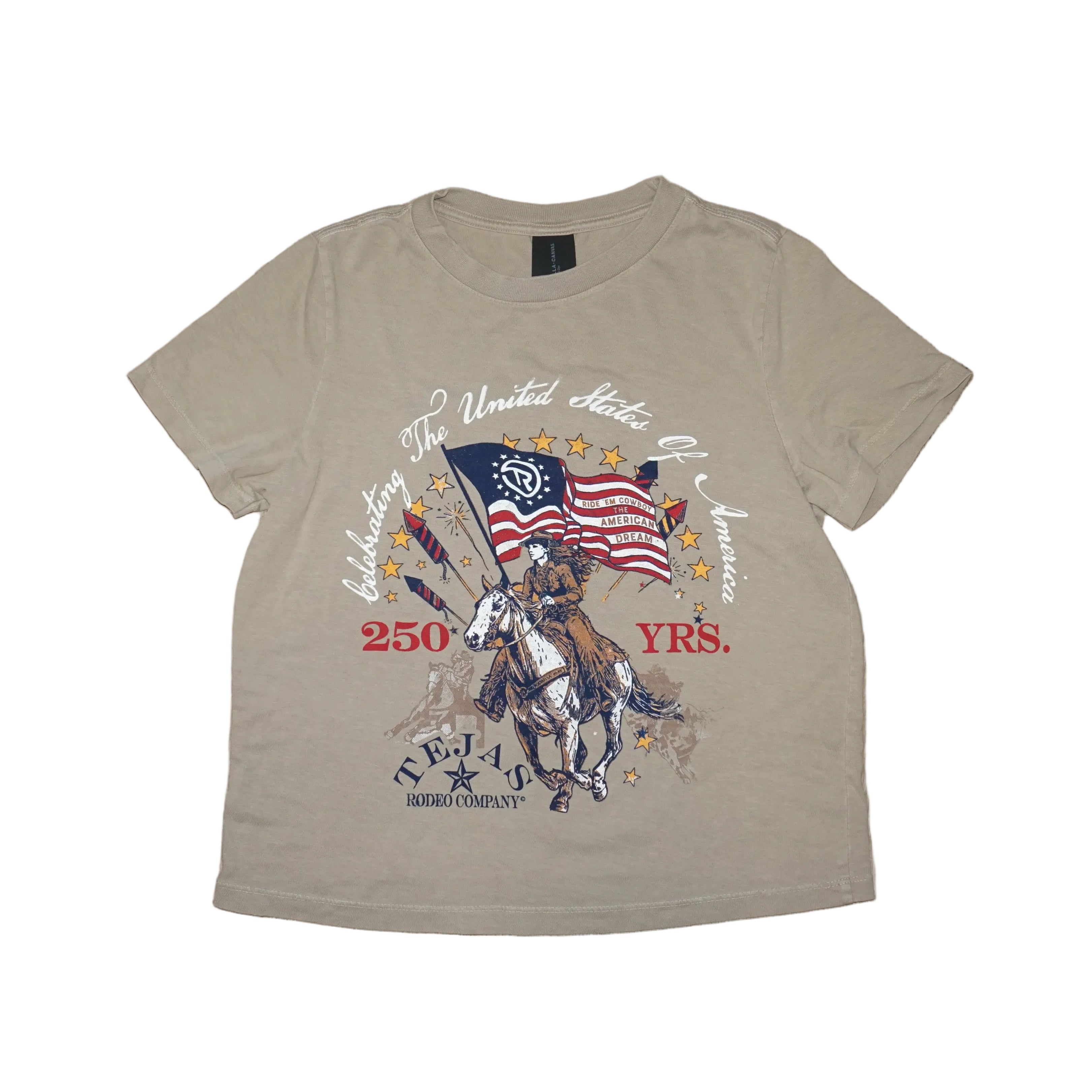 Women's - Celebrating The USA Cropped T-shirt