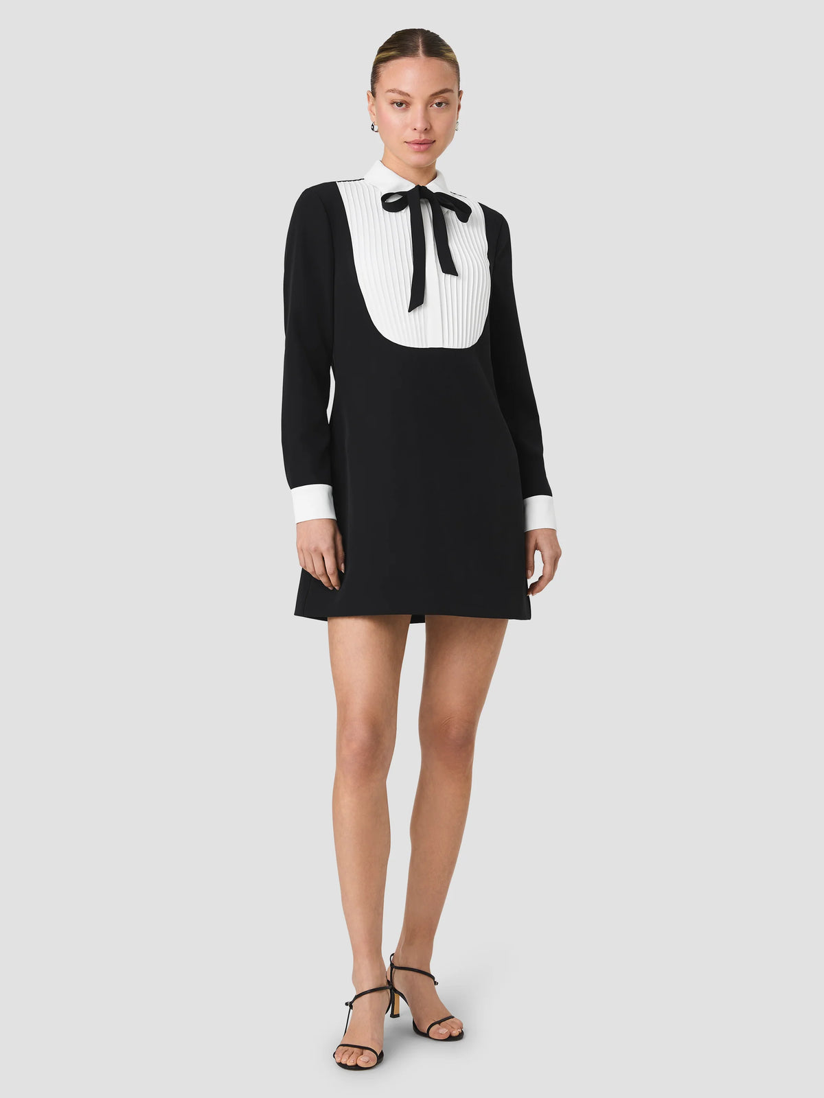 French Connection Echo Combo Cristi Crepe Mini Dress