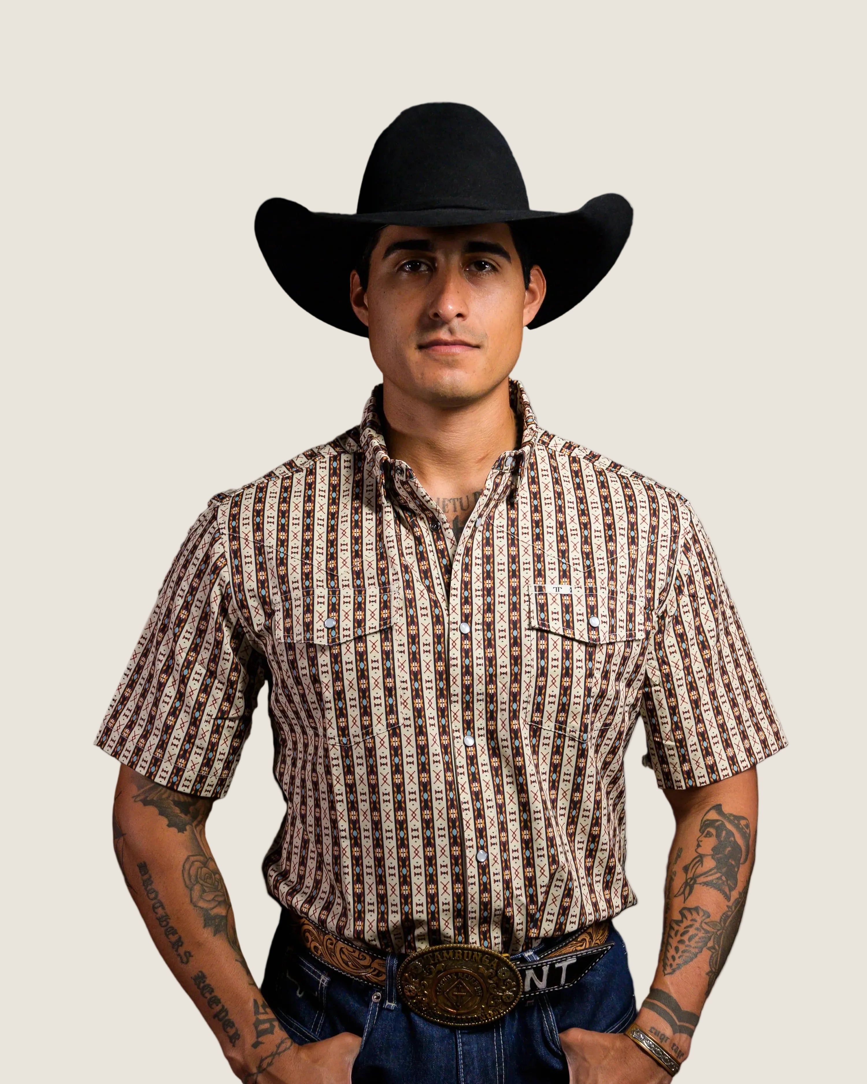 The Senior- Men's Short Sleeve Pear Snap Ferrell Shirts