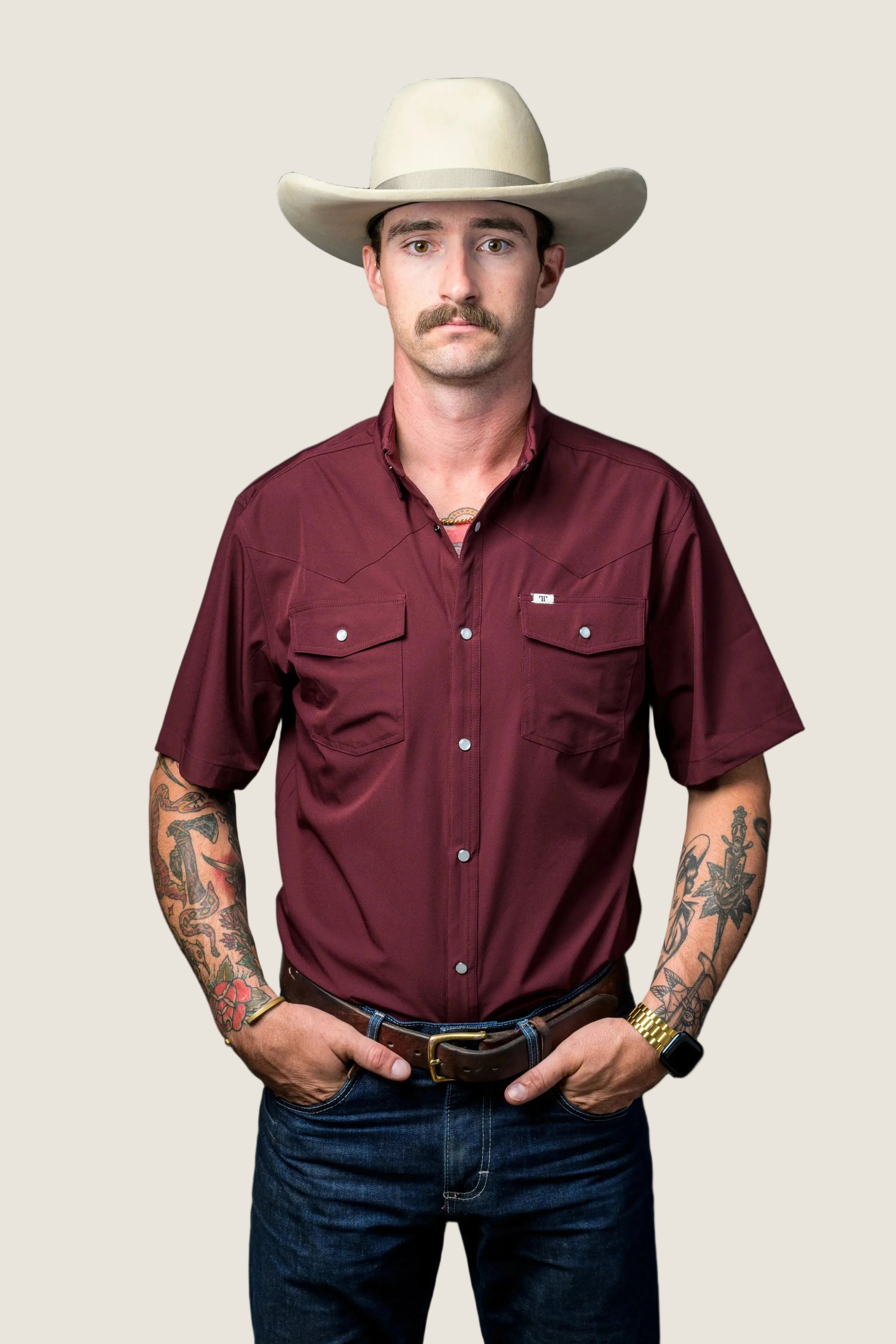 Core- Short Sleeve Pearl Snap Ferrell Shirts