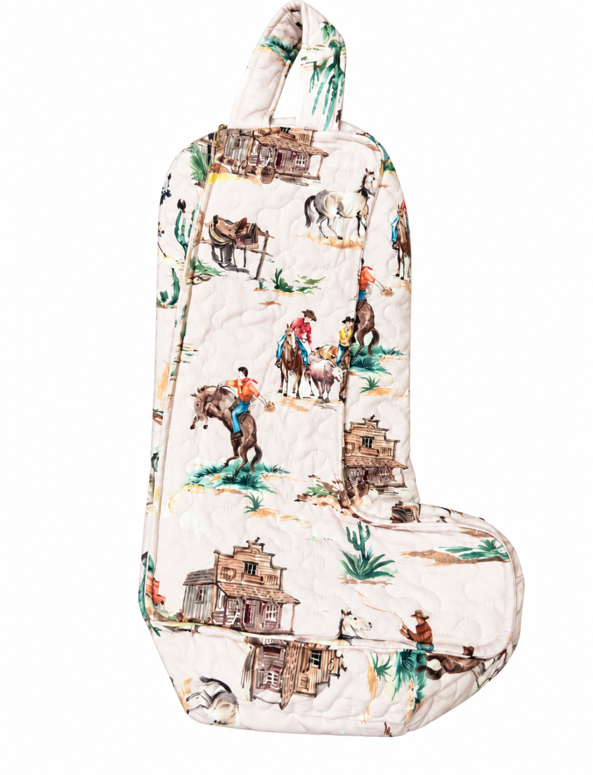 Ida Mae Retro Cowboy Pink Tall Boot Bag