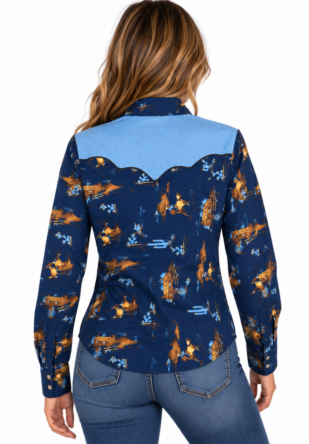 Stetson Ranch Life Print Viscose Twill Shirt