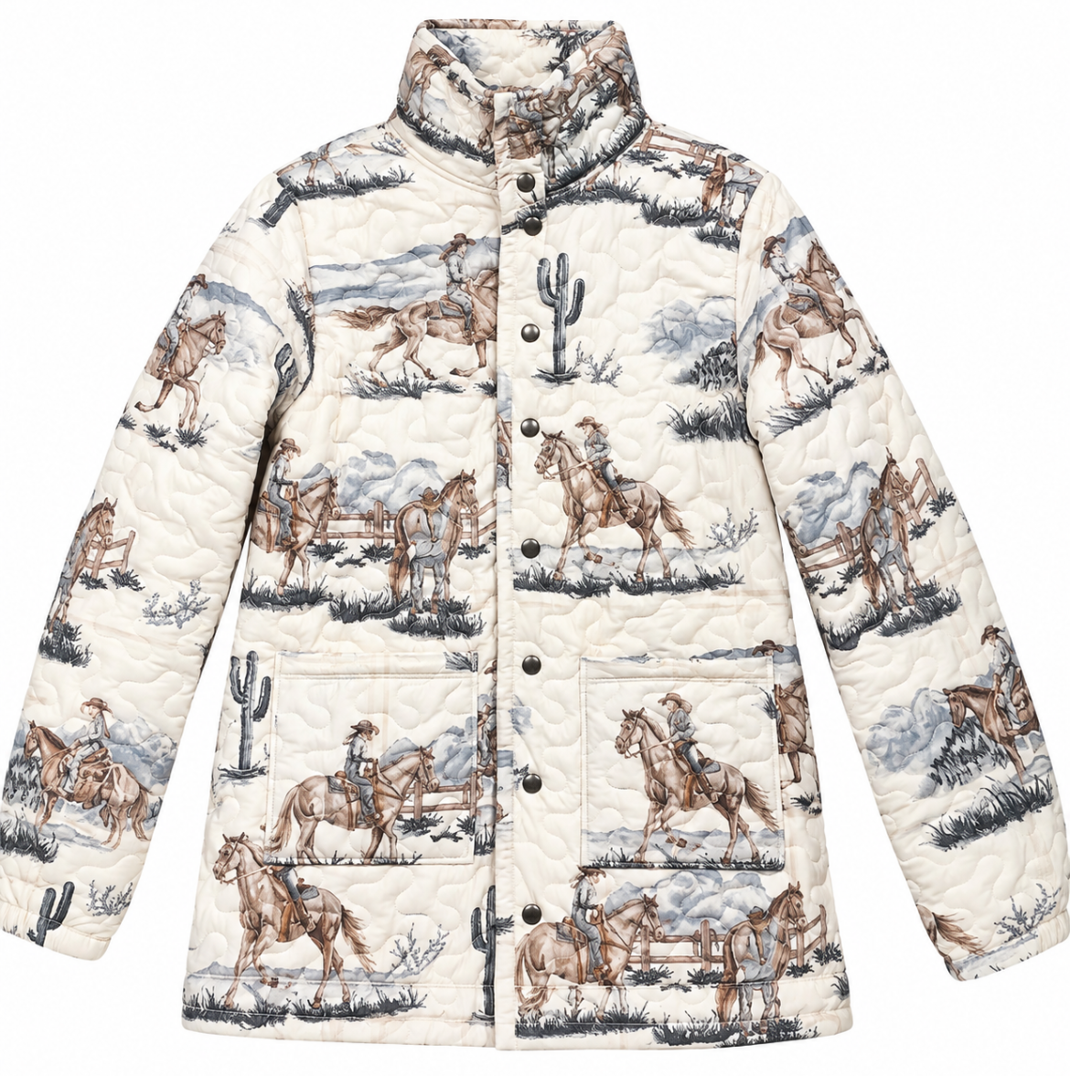 Ida Mae Home Desert Daughters Slate Linen Snap Jacket