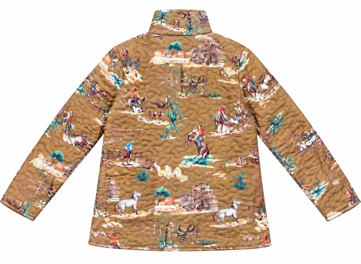Ida Mae Home Retro Cowboy Gold Snap Jacket