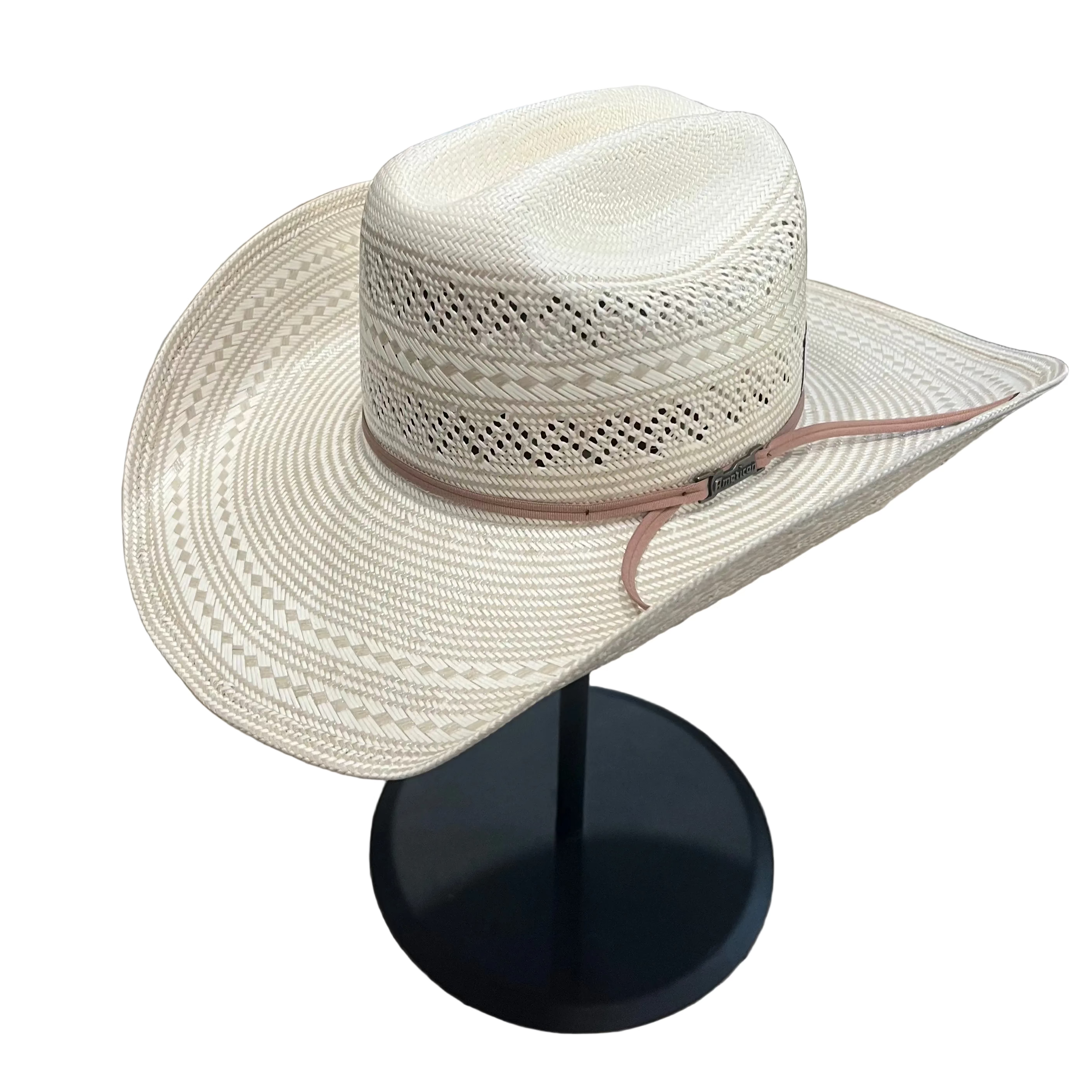 American Hat Company 6900 Two-Tone Rancher's Crease Straw Cowboy Hat
