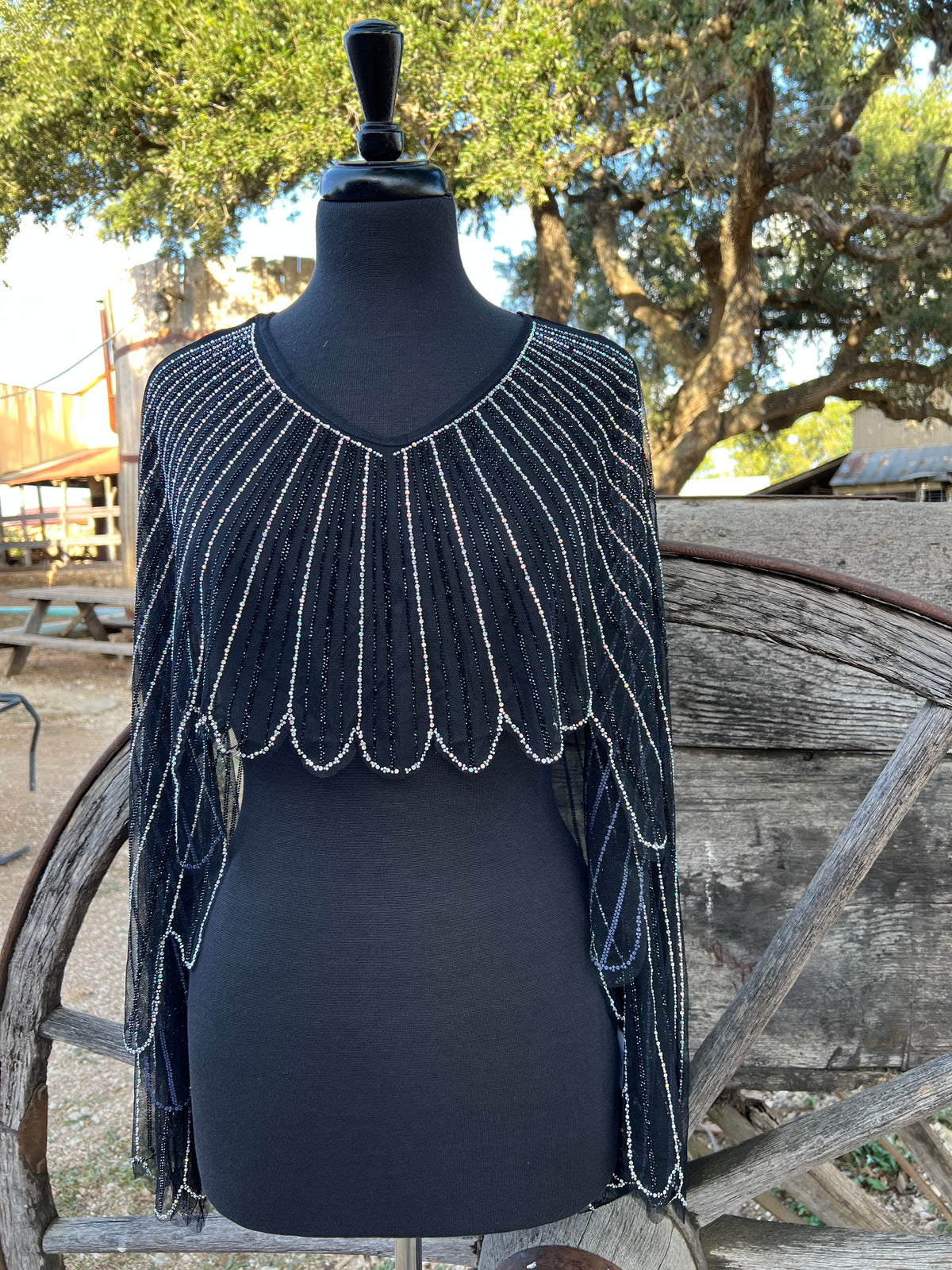 Beulah Style Black Cape