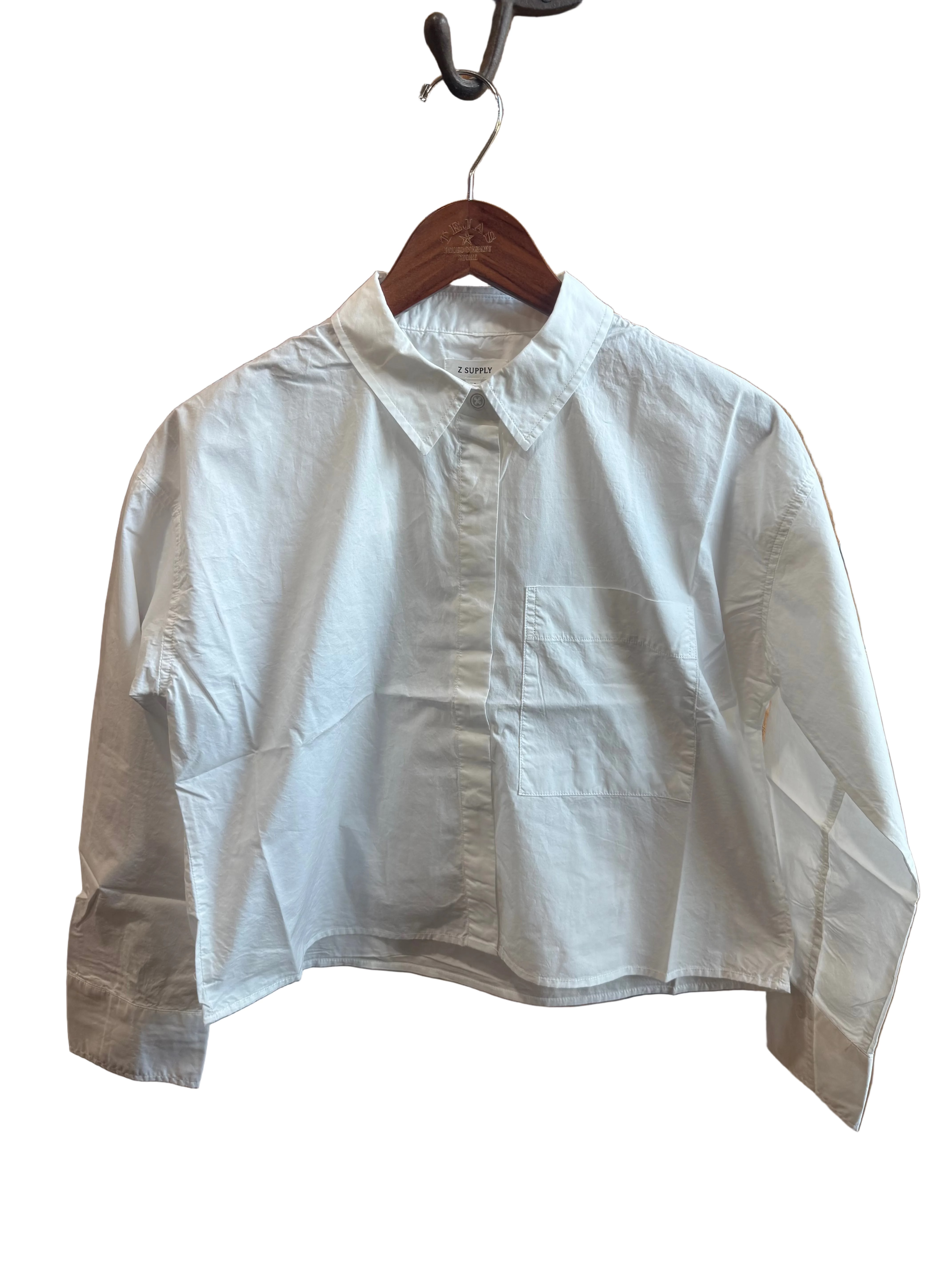 Z Supply Favorite Button Up Top White