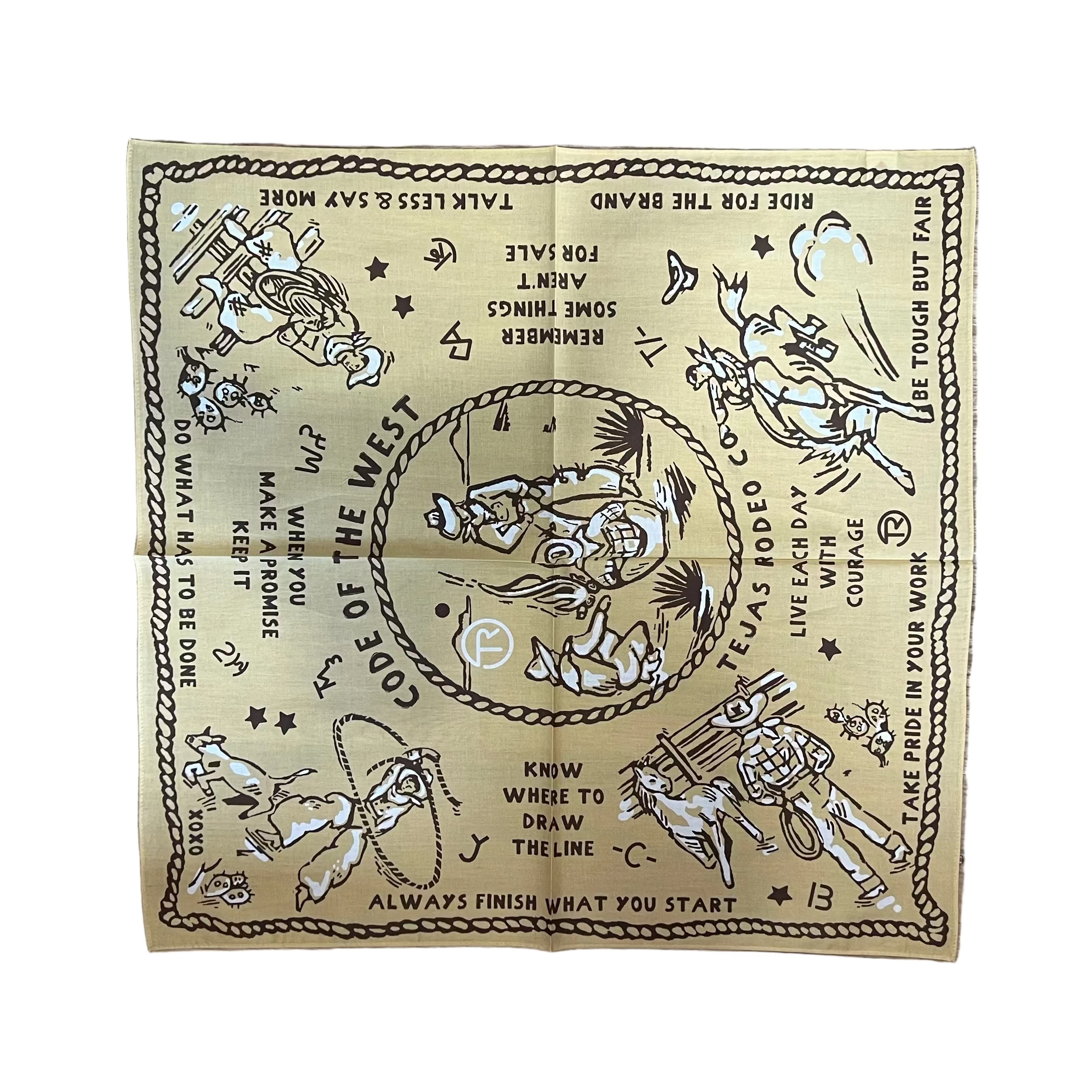 XOXO art & co Custom Tejas Wild Rag