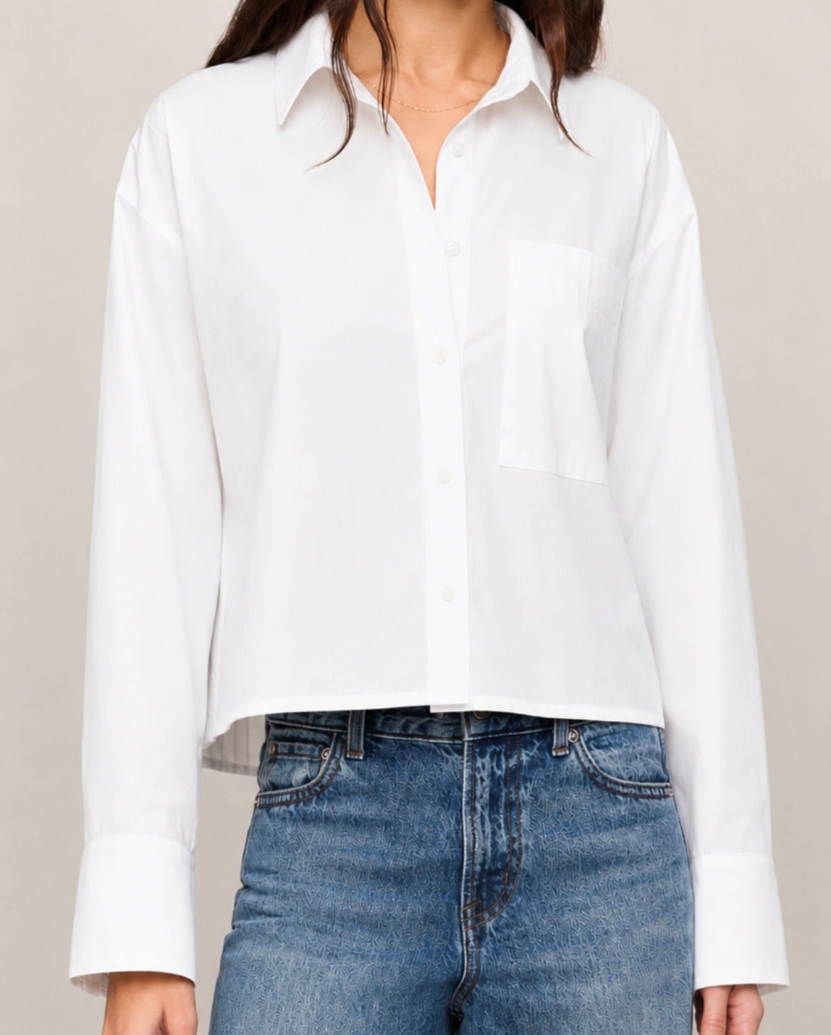 Z Supply Favorite Button Up Top White