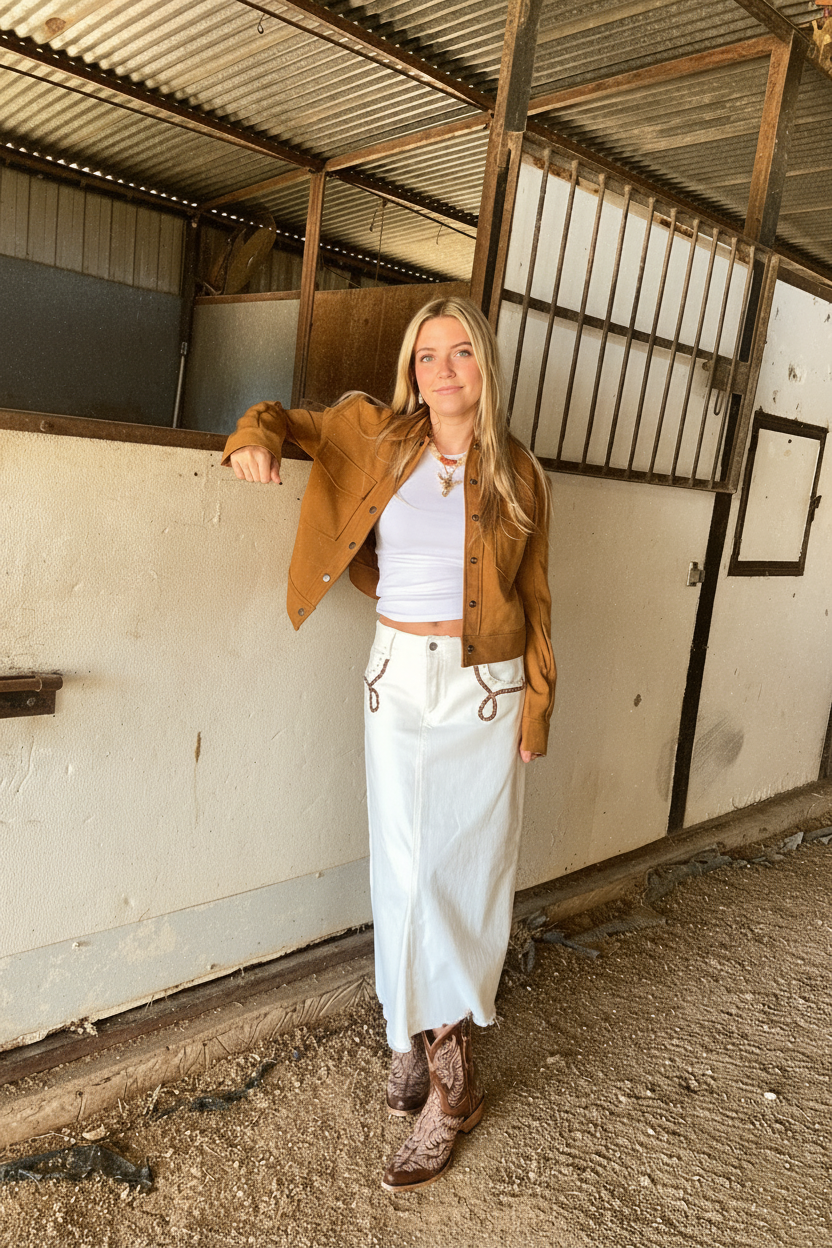 Stetson Women's Brown Twill Jacket