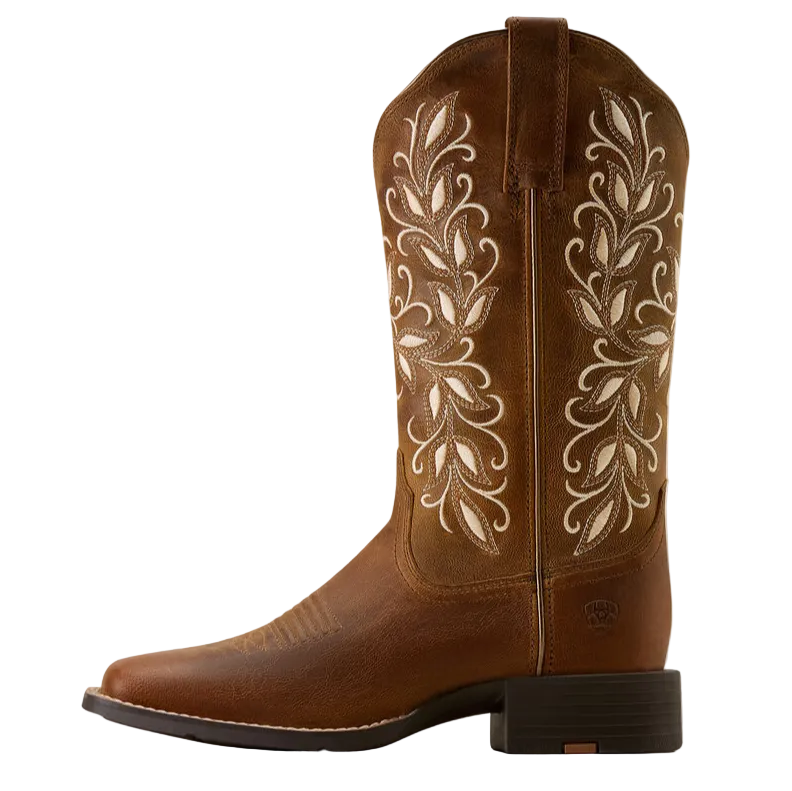 Ariat Women's Round Up Holly Wide Square Toe Western Boot