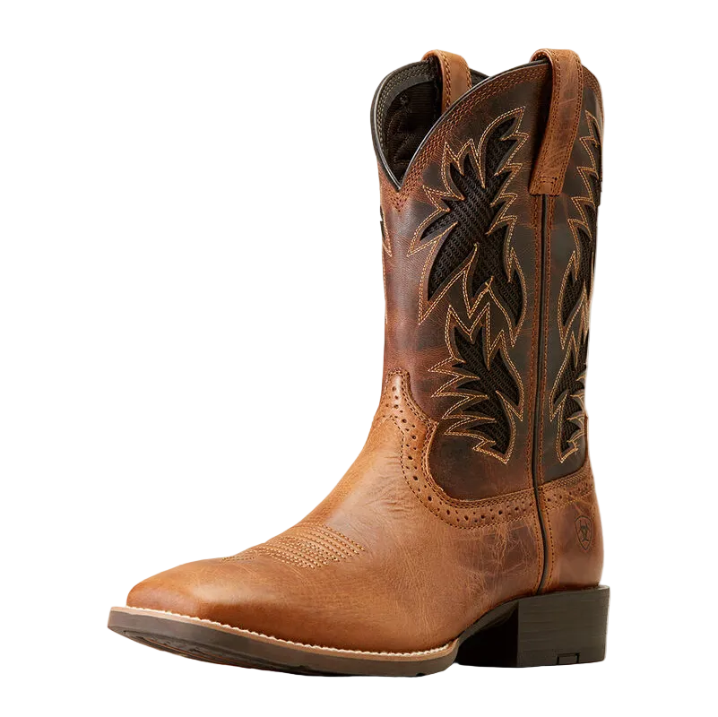 Ariat Men's Sport Cool VentTEK Wide Square Toe Cowboy Boot