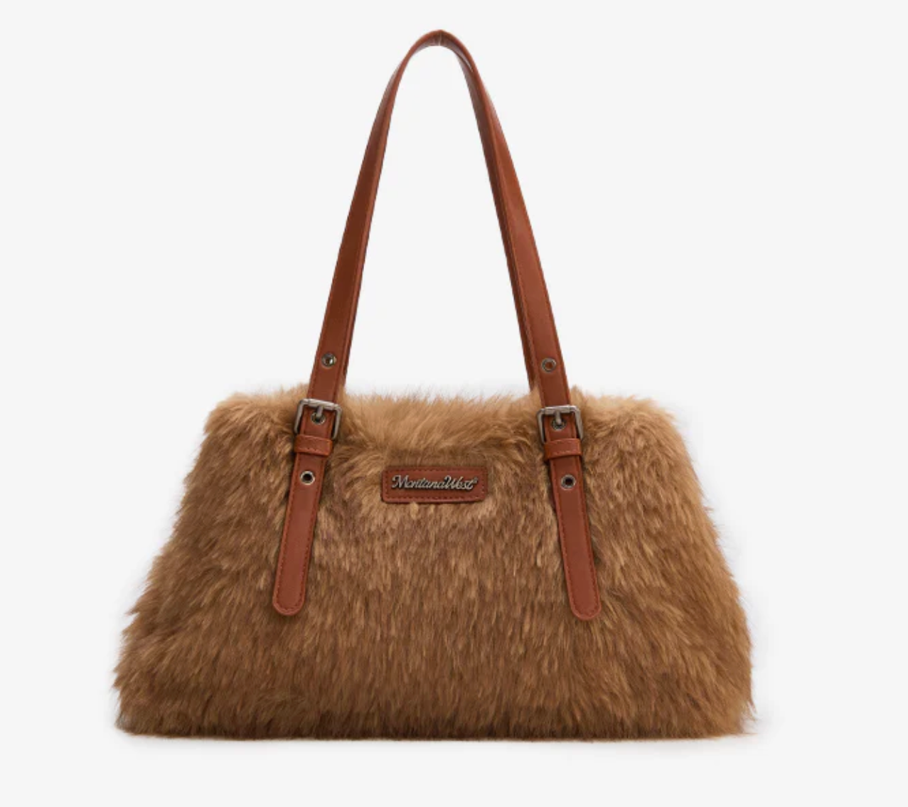 Montana West Plush Faux Fur Bag