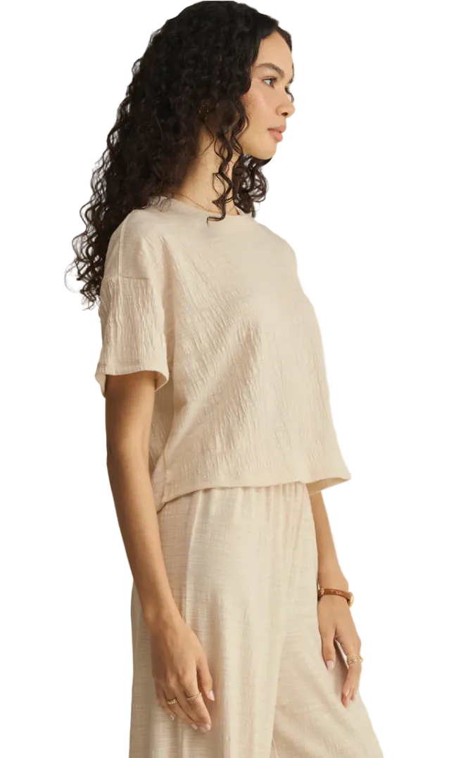 Z Supply Sway Textured Cropped Tee