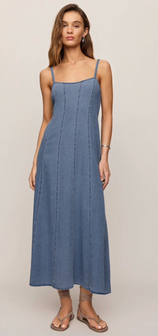 Leonora Denim Midi Dress
