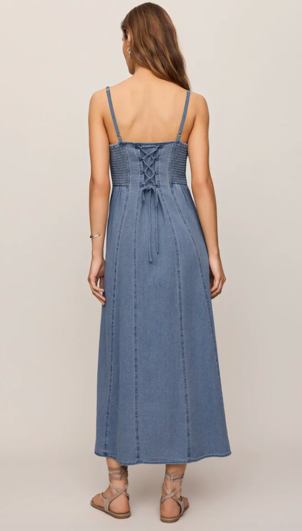 Leonora Denim Midi Dress
