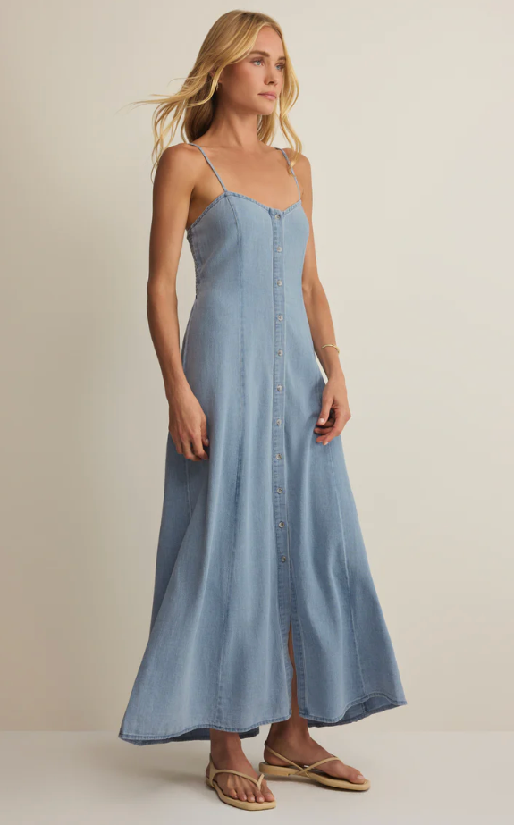 Z Supply Angel Eyes Chambray Midi Dress