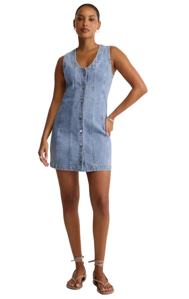 Z Supply Jolie Denim Mini Dress