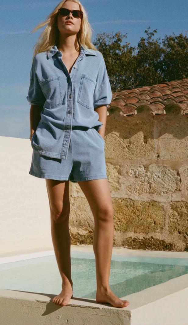 Z Supply Hunter Knit Denim Short
