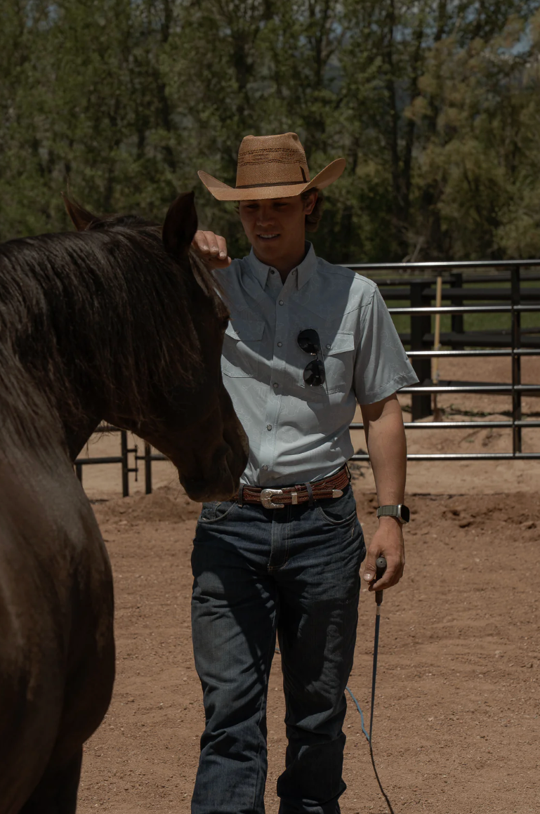 The Carson Ferrell Pearl Snap Button up Shirt