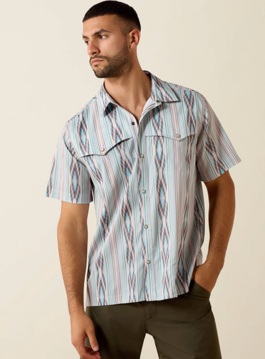Printed VentTEK Western Yoke Short Sleeve