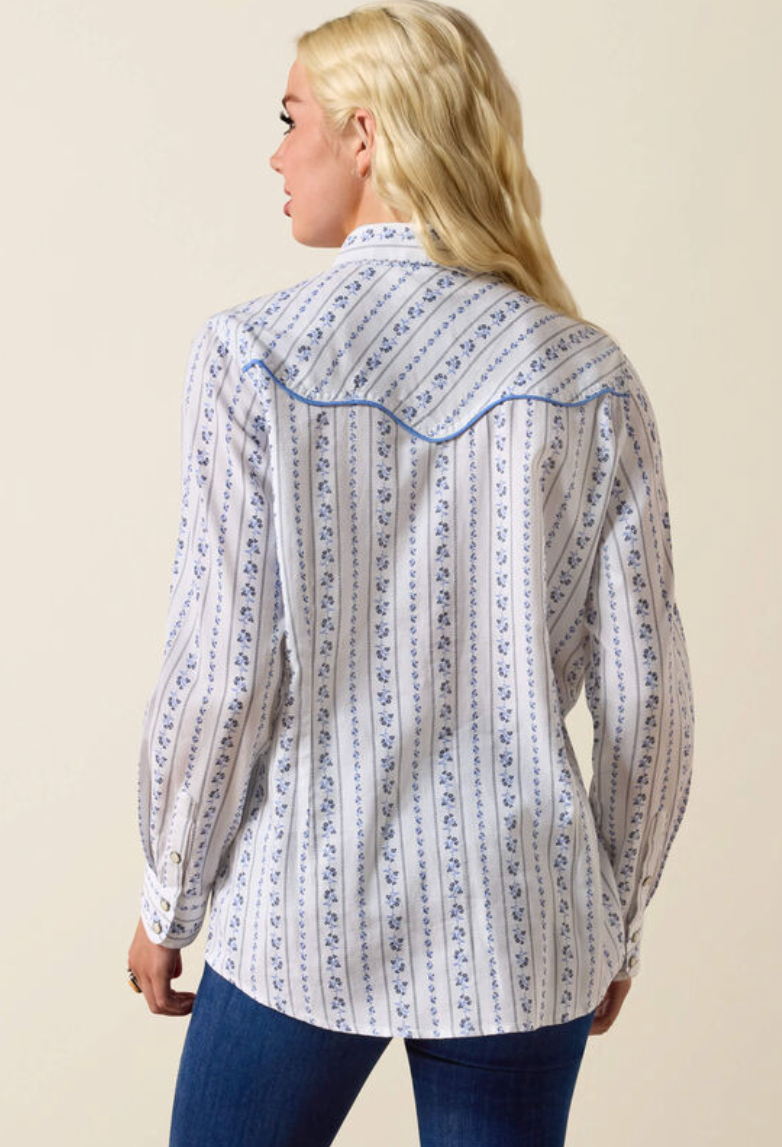 ARIAT Women's Grace Western Pearl Snap Long-sleeve Shirt