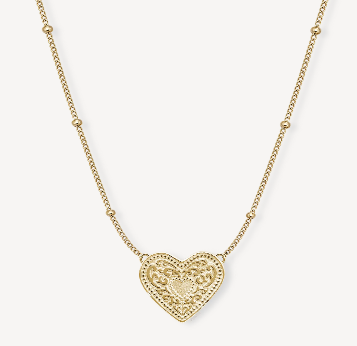 SpurWest Ultra Mini Belt Buckle Necklace (Audrey Heart)