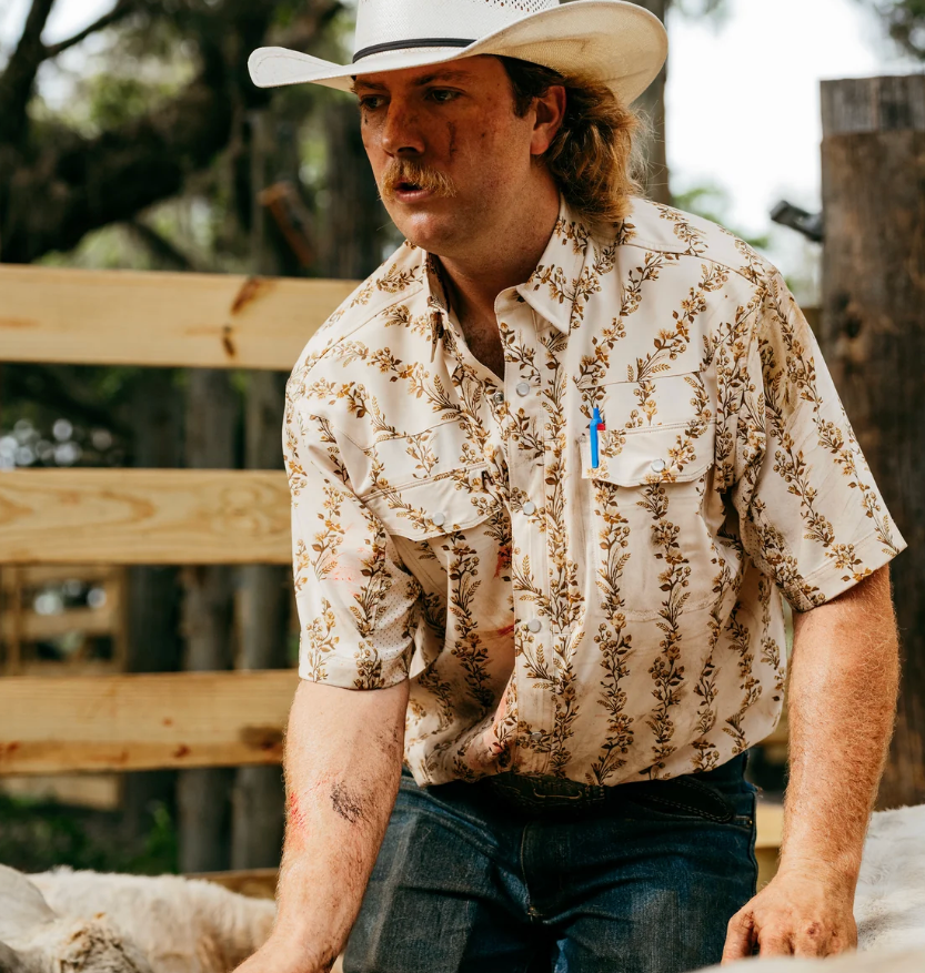 AG-Gear Men's Stockyard Short SleeveButton Down Shirt - High Cotton