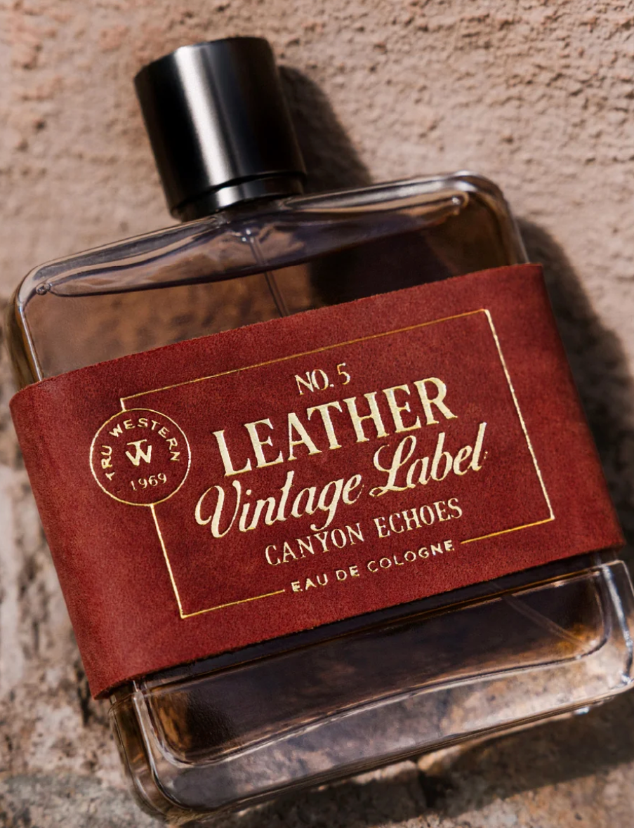No. 5 Leather Vintage Label Canyon Echoes Cologne