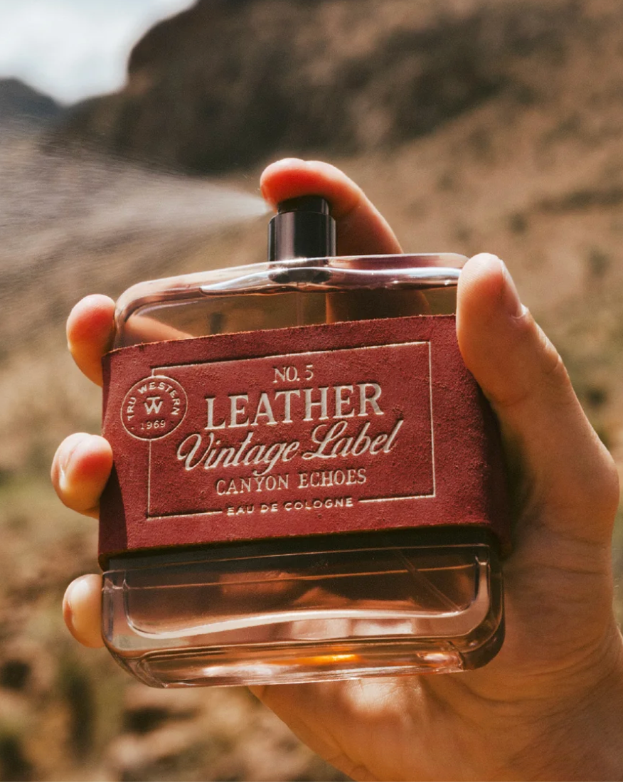 No. 5 Leather Vintage Label Canyon Echoes Cologne