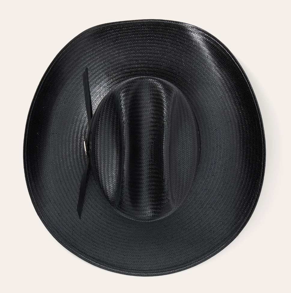 Stetson Coal Mine Black Straw Cowboy Hat
