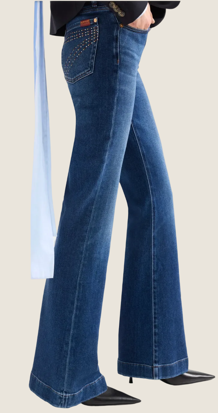 7 For All Mankind Jeans Modern Dojo Slim Illusions Blueleaf 34"