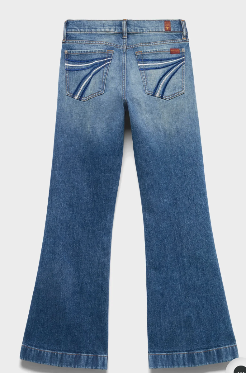 7 For All Mankind Jeans Modern Dojo Slim Illusions Bluefern 34"