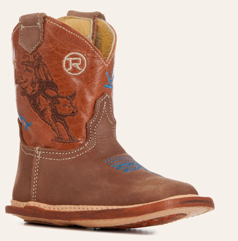 Roper Infant Brahma Bull Brown Cowboy Boots