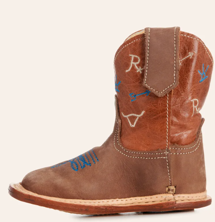 Roper Infant Brahma Bull Brown Cowboy Boots