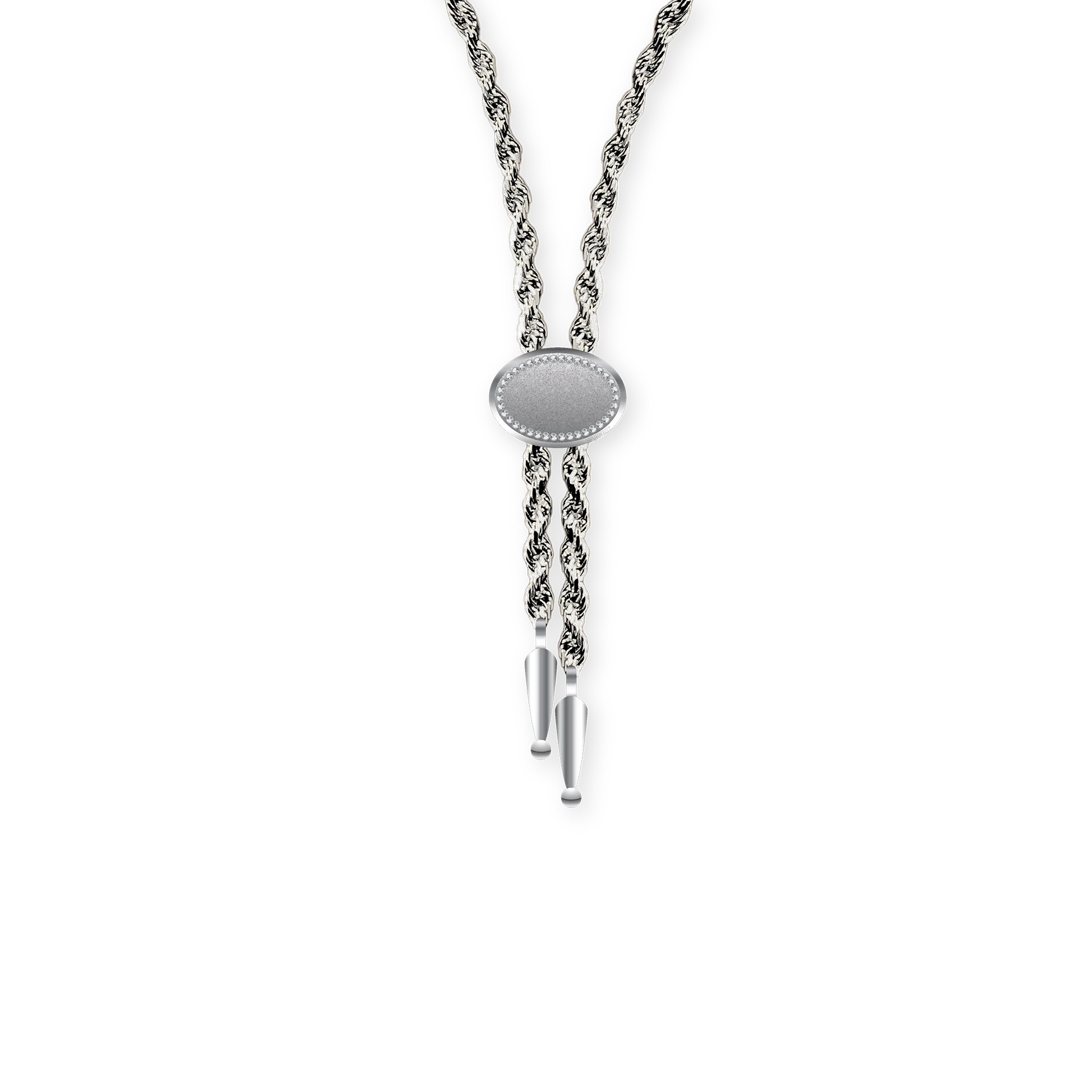 Annley Bolo Tie Necklace (Silver)