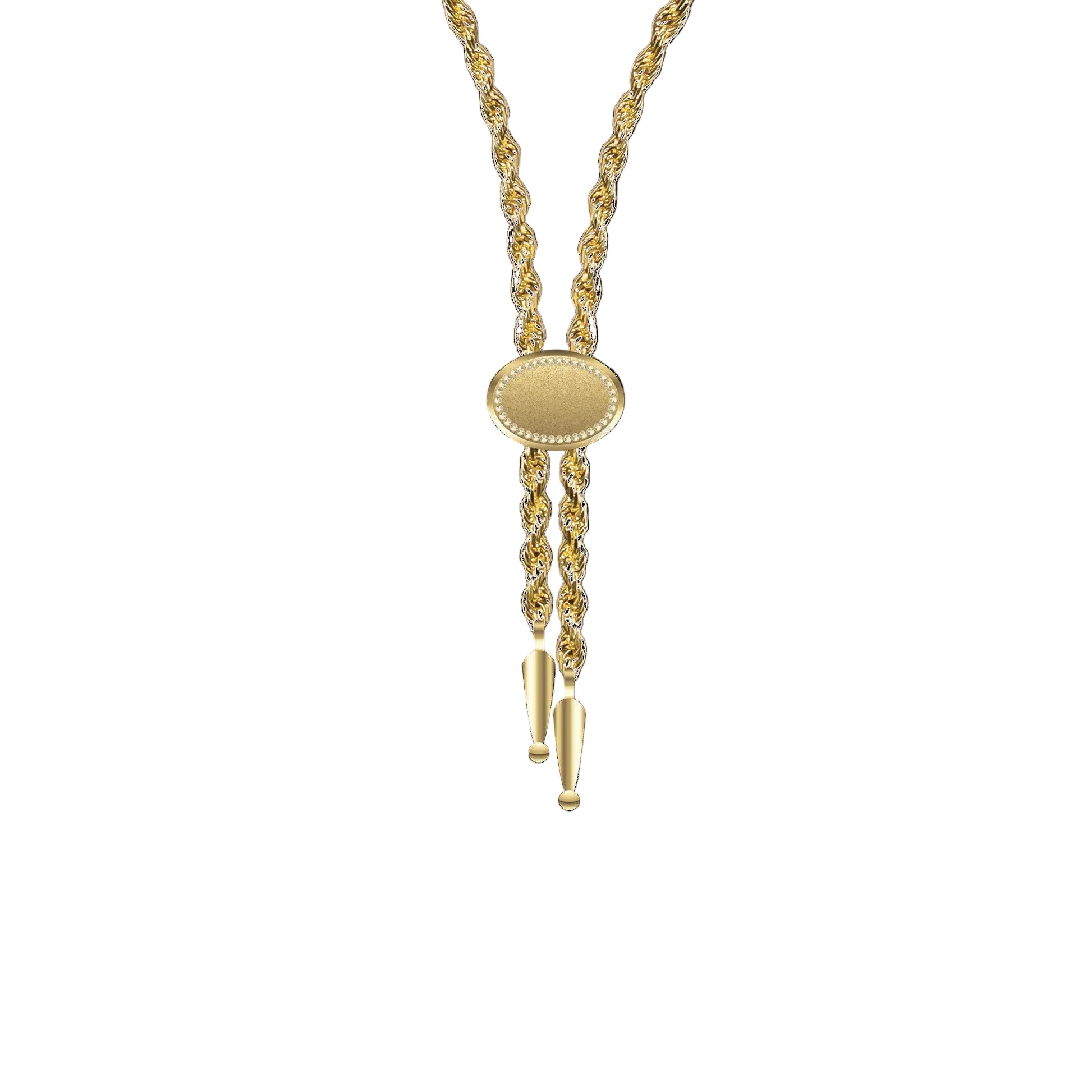 Annley Bolo Tie Necklace (Gold)