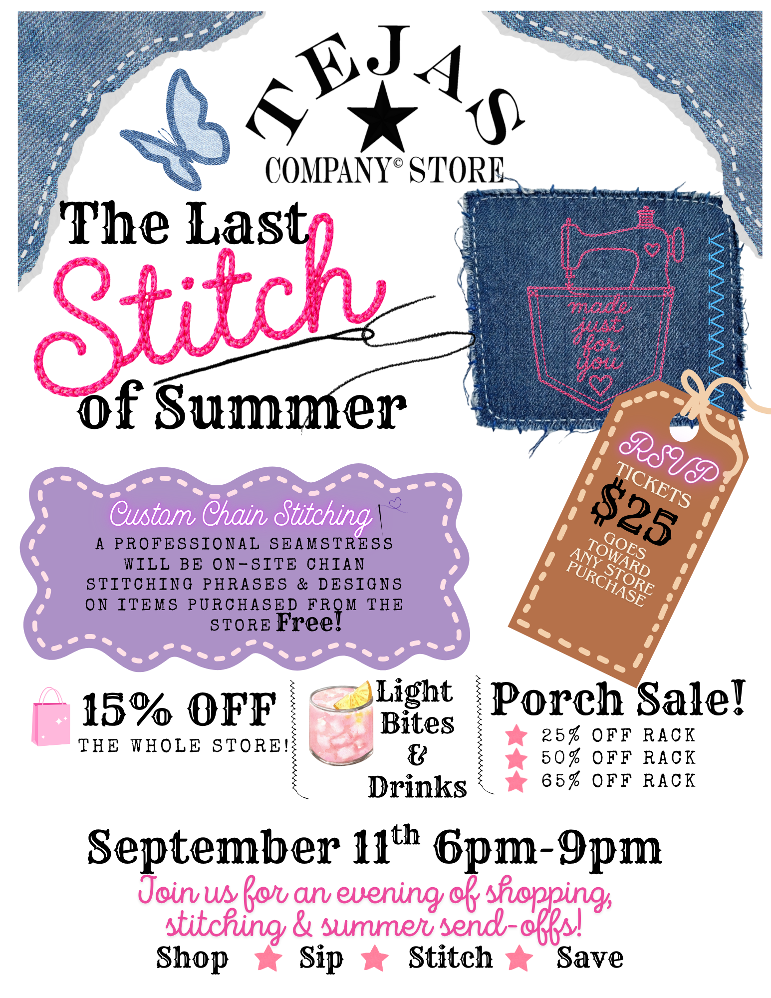 Last Stitch of Summer Event