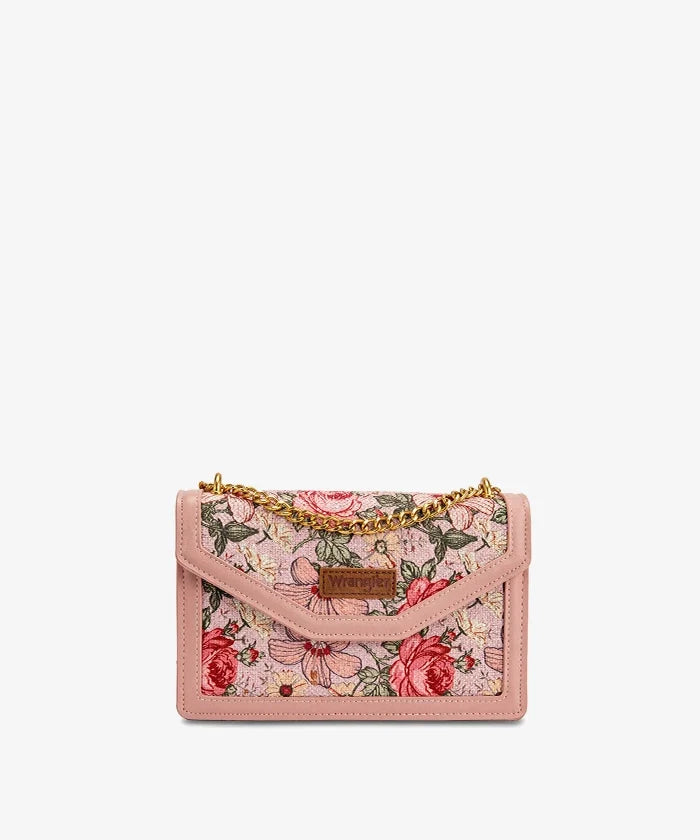 Wrangler Floral Print Chain Crossbody Bag