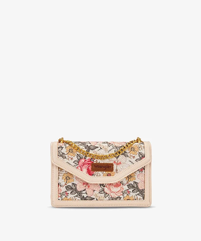 Wrangler Floral Print Chain Crossbody Bag
