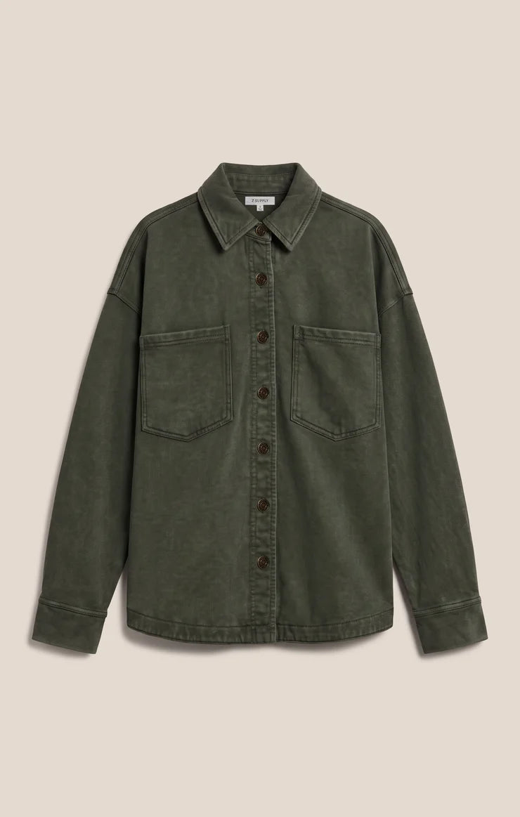 Z Supply All Day Knit Jacket Classic Olive