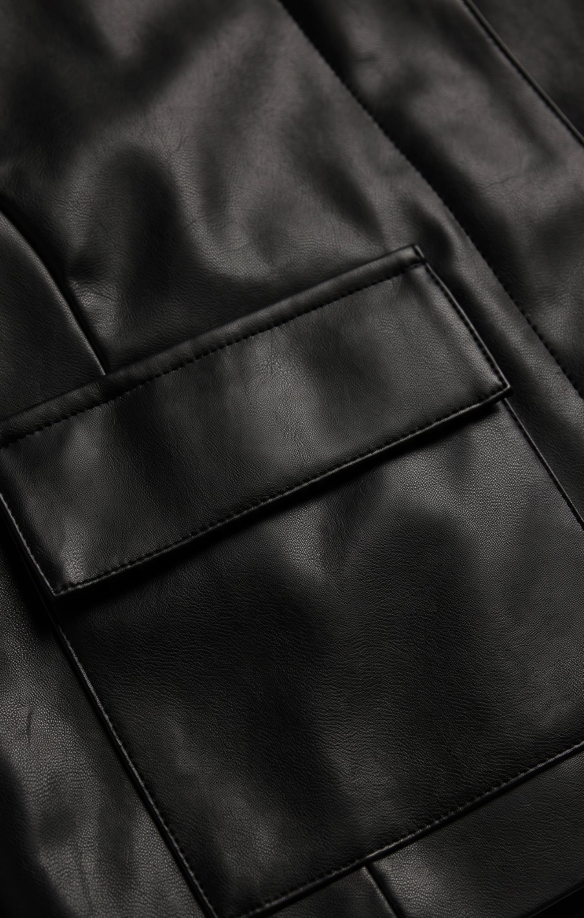 Z Supply Ainsley Leather Jacket Black