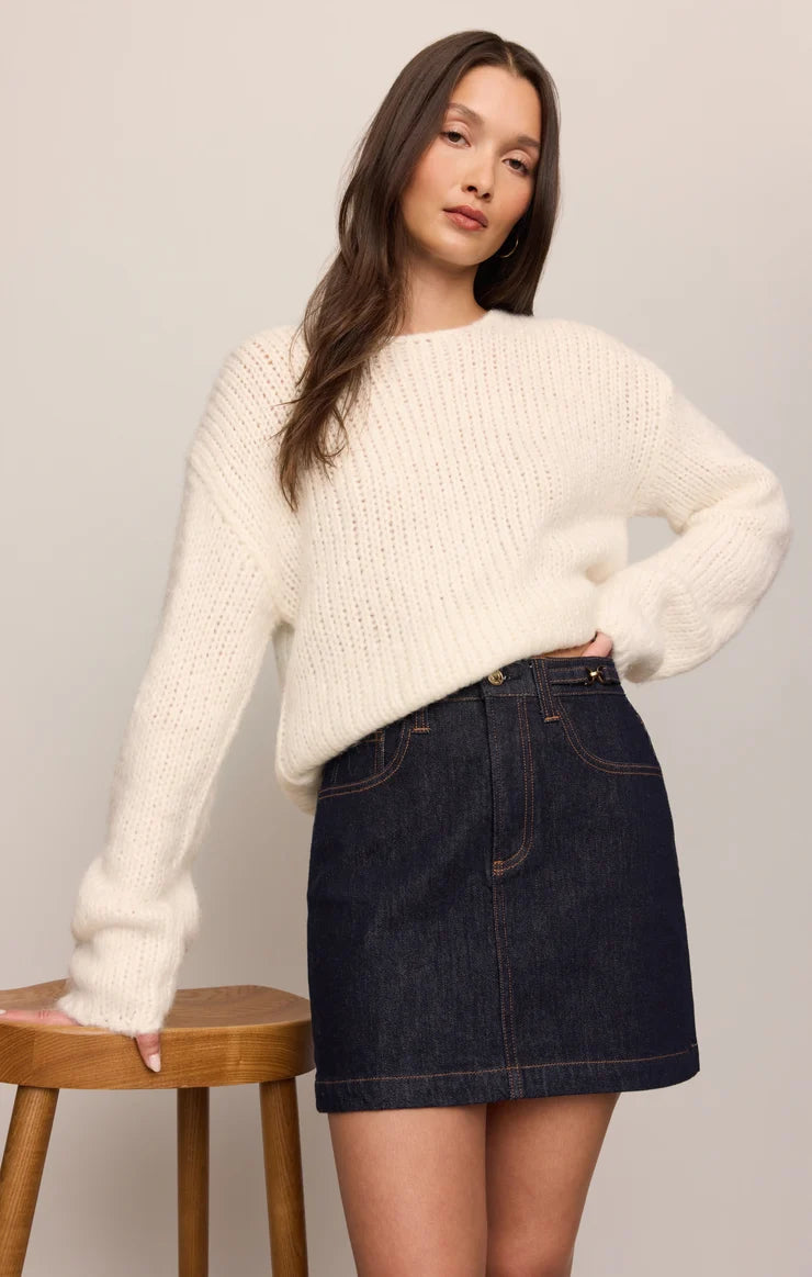 Z Supply Socialite Denim Mini Skirt