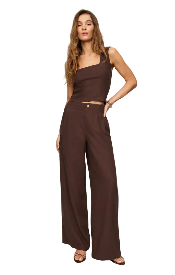 Z Supply Magnolia Wide Leg Linen Trouser Pant