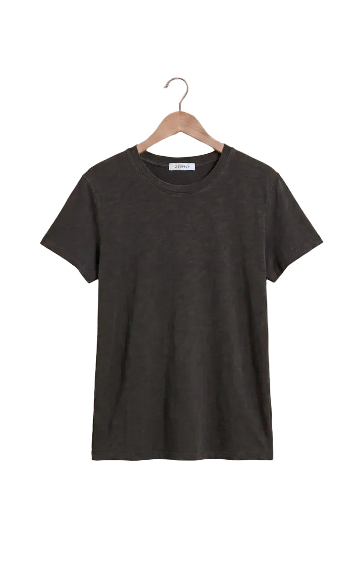 Z Supply Foundation Slub Tee Black Sand