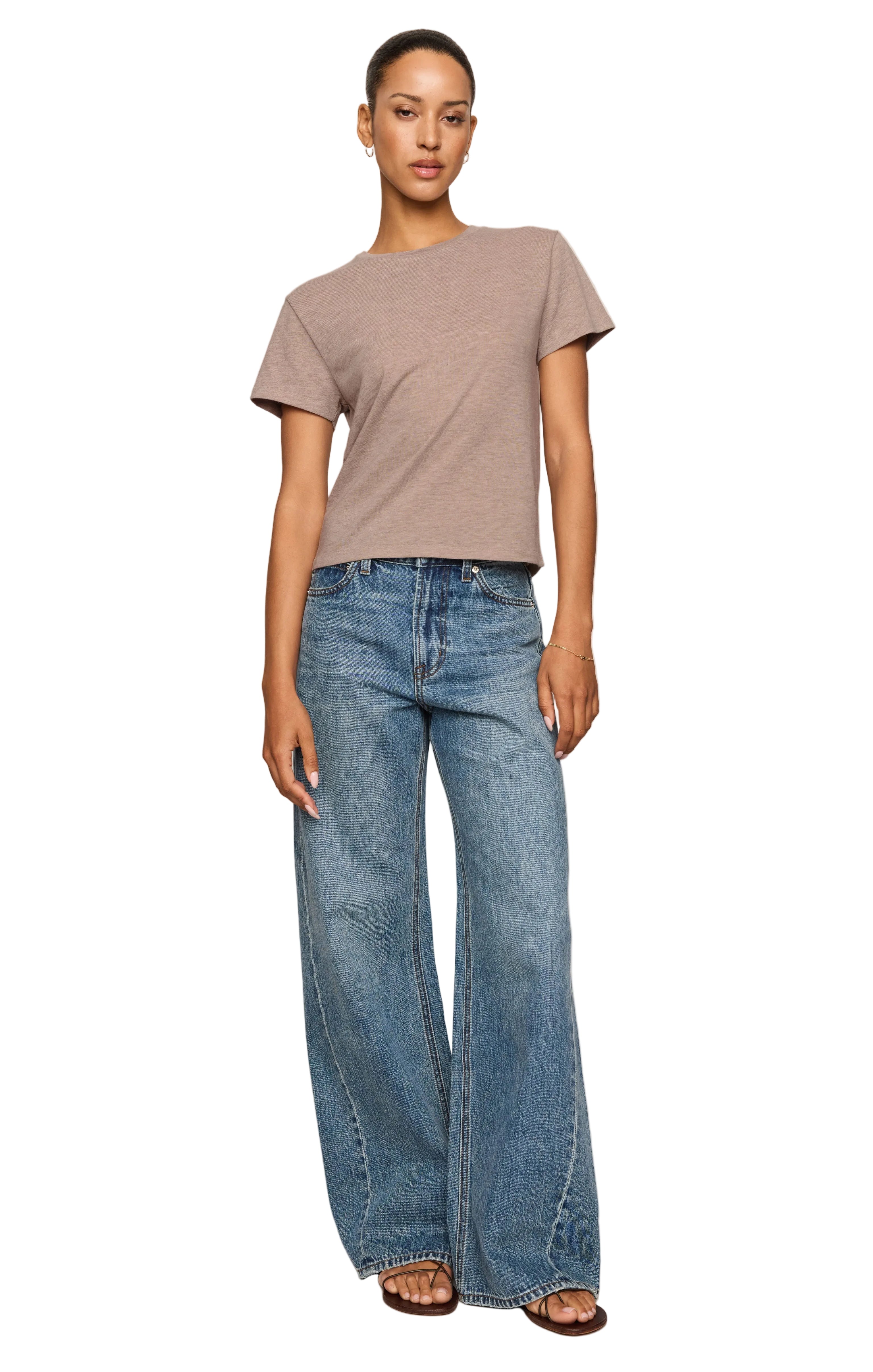 Z Supply Tourist Tee Heather Ash