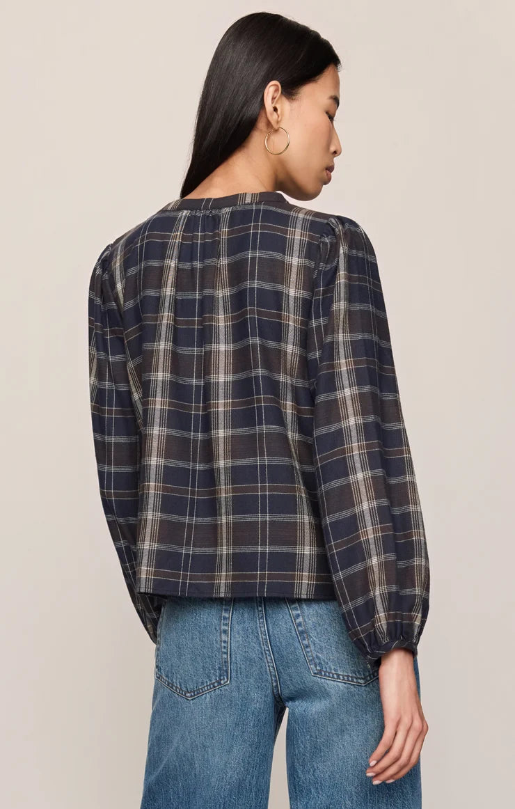 Z Supply Autumn Plaid Button Up Eclipse