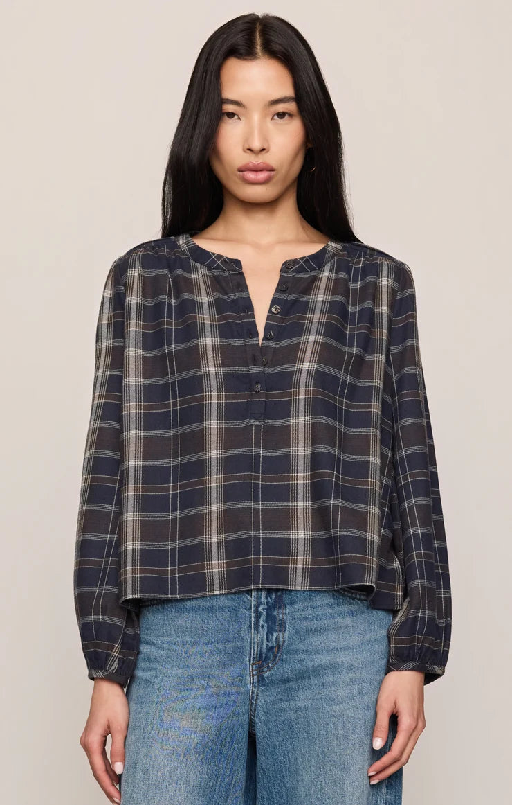 Z Supply Autumn Plaid Button Up Eclipse